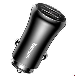  شارژر فندکی 24 وات 2 پورت بیسوس مدل Baseus Gentleman CCALL-GB01