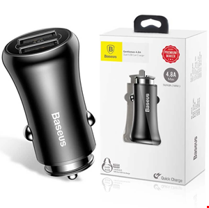  شارژر فندکی 24 وات 2 پورت بیسوس مدل Baseus Gentleman CCALL-GB01