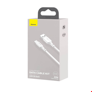  کابل USB به USB-C باسئوس مدل tzcatzj-02 طول 1.5 متر پک 2 عددی