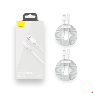  کابل USB به USB-C باسئوس مدل tzcatzj-02 طول 1.5 متر پک 2 عددی