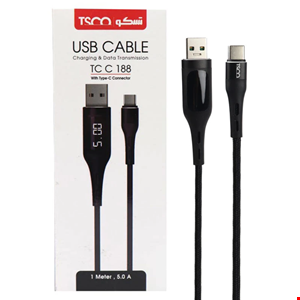  کابل تبدیل USB به USB-C تسکو مدل TC C188 طول 1 متر