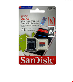  کارت حافظه 8 گیگ SanDisk مدل Ultra micro SDHC UHS-I