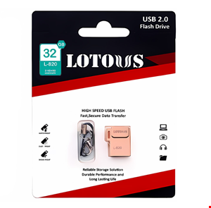  فلش لوتوس مدل L-820 ظرفیت 32 گیگابایت USB 2.0