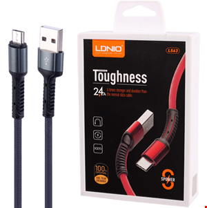  کابل میکرو یو اس بی فست شارژ Ldnio LS63 2.4A 1m