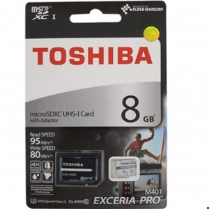  کارت حافظه توشیبا SDHC با ظرفیت 8 گیگابایت مدل Exceria Pro M401 کلاس 10