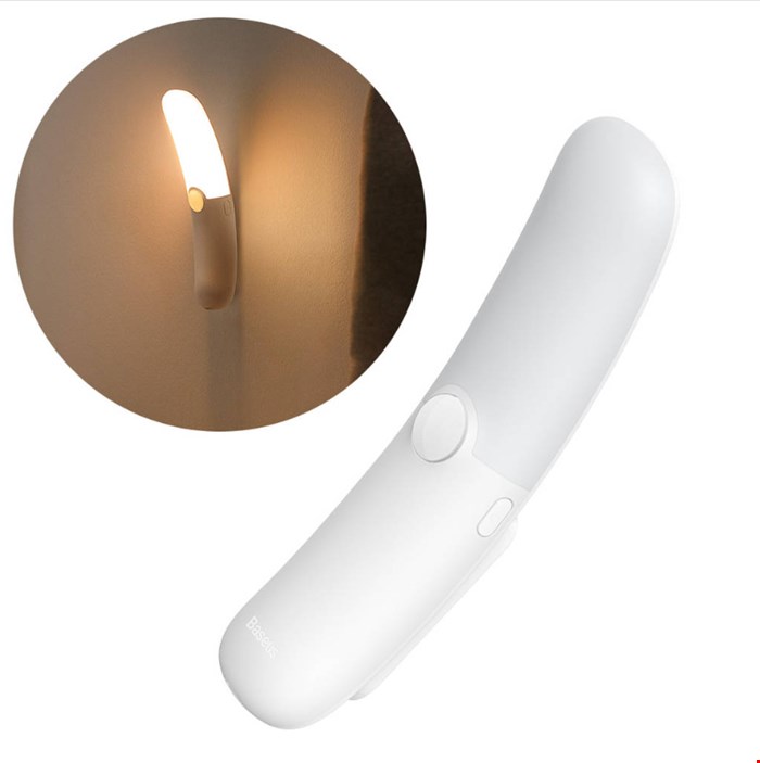 چراغ هوشمند بیسوس مدل Baseus Crescent Moon Human Body Induction NIGHT LIGHT DGDG000102