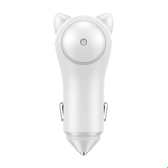 فندکی بیسوس مدل Carregador Veicular Gato Baseus CCALL-DM02 Adorkable 3A Branco